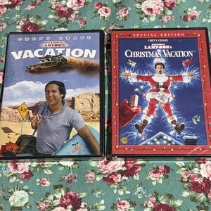 National Lampoon’s Christmas Vacation double feature! Bonus Vacation movie 📀 DVD